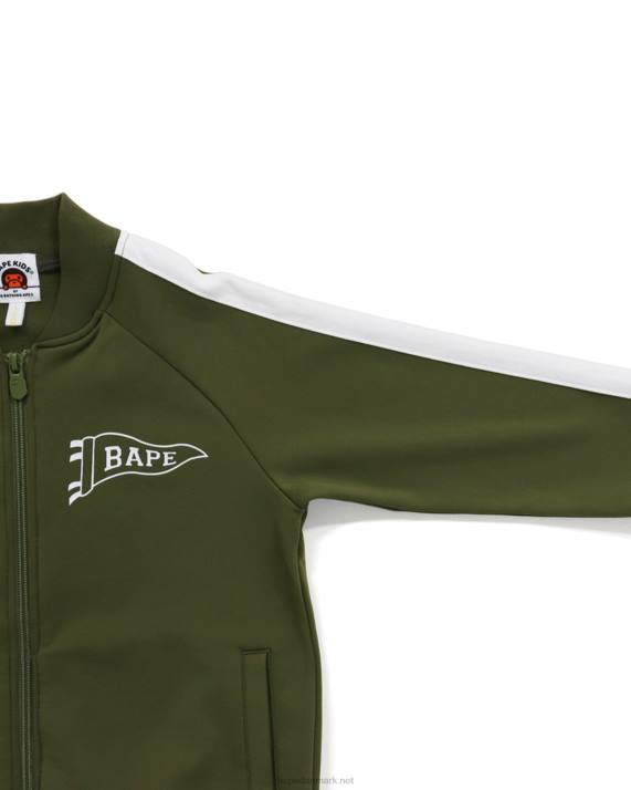 A Bathing Ape børn jersey top HH6J1789 militærgrøn