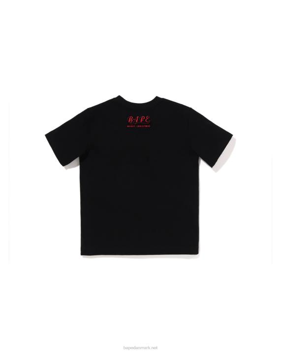 A Bathing Ape børn jule hoved t-shirt HH6J1357 sort