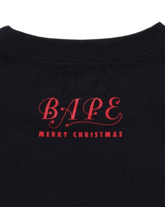 A Bathing Ape børn jule hoved t-shirt HH6J1357 sort