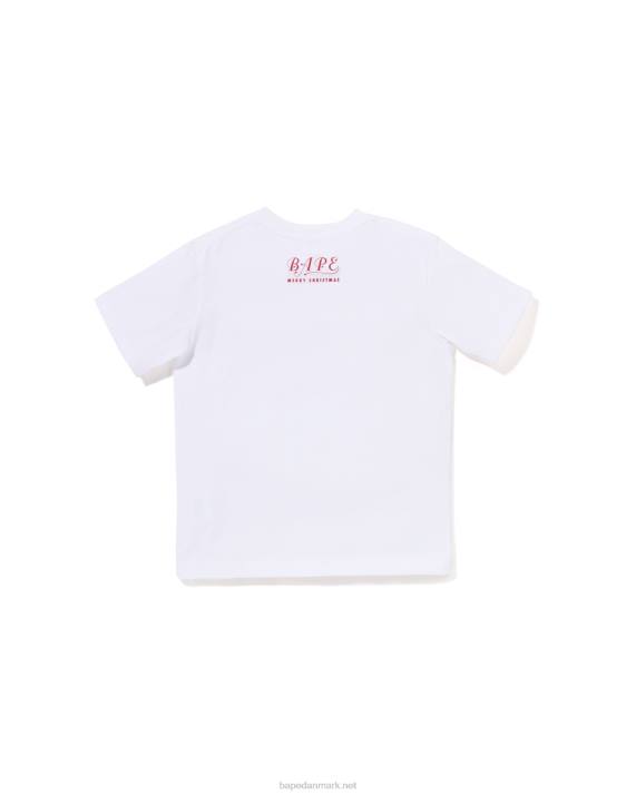 A Bathing Ape børn jule hoved t-shirt HH6J1358 hvid