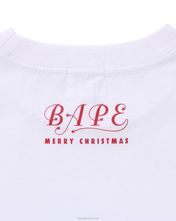 A Bathing Ape børn jule hoved t-shirt HH6J1358 hvid