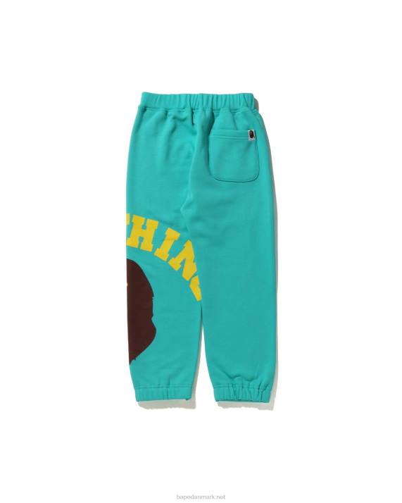 A Bathing Ape børn kæmpe college sweat pants HH6J1536 mynte