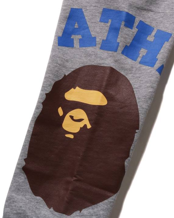 A Bathing Ape børn kæmpe college sweat pants HH6J1537 grå