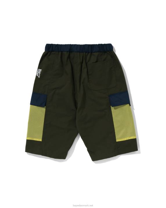 A Bathing Ape børn mesh lommeshorts HH6J1309 dyb jungle