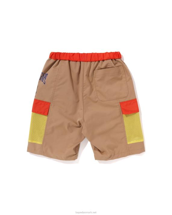 A Bathing Ape børn mesh lommeshorts HH6J1310 beige