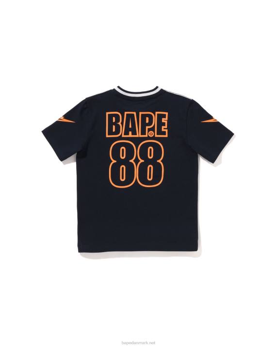A Bathing Ape børn moonface fodboldtrøje HH6J1574 Marine blå