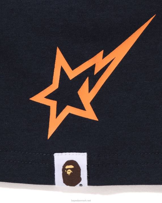 A Bathing Ape børn moonface fodboldtrøje HH6J1574 Marine blå
