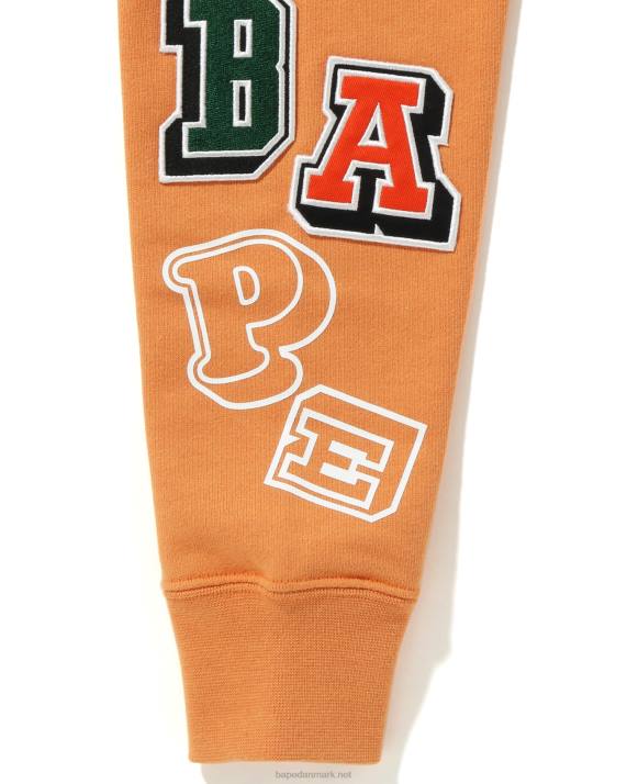A Bathing Ape børn multi font pullover hættetrøje jr HH6J1695 orange