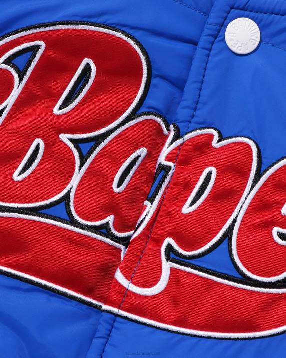 A Bathing Ape børn patch-polstret jakke HH6J1547 blå