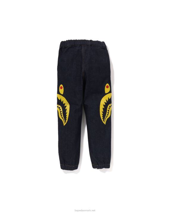 A Bathing Ape børn side shark jogger denimbukser HH6J1405 denim