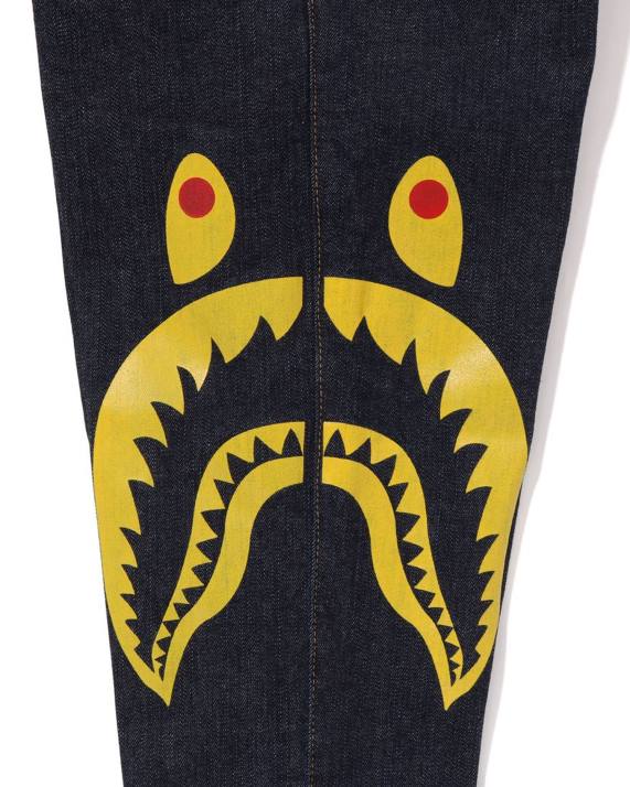 A Bathing Ape børn side shark jogger denimbukser HH6J1405 denim