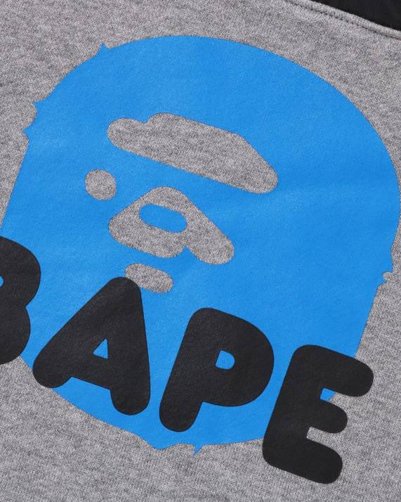 A Bathing Ape børn sta quiltende hoved halv snap sved HH6J1539 grå