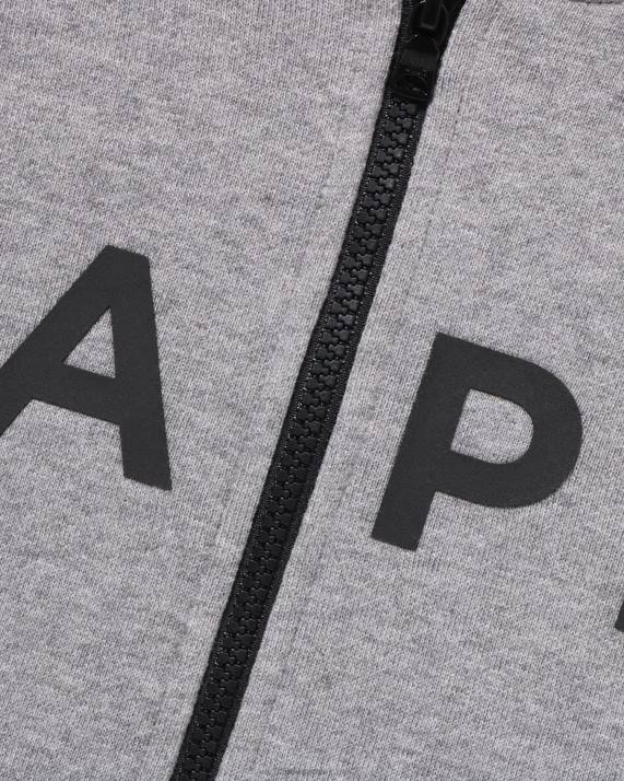 A Bathing Ape børn sta quiltende hættetrøje med lynlås HH6J1545 grå