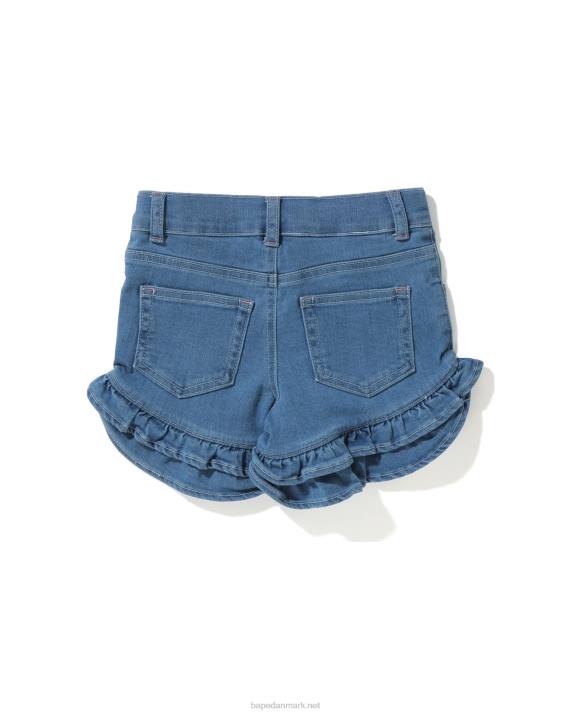 A Bathing Ape børn strawberry milo frill shorts HH6J1722 denim