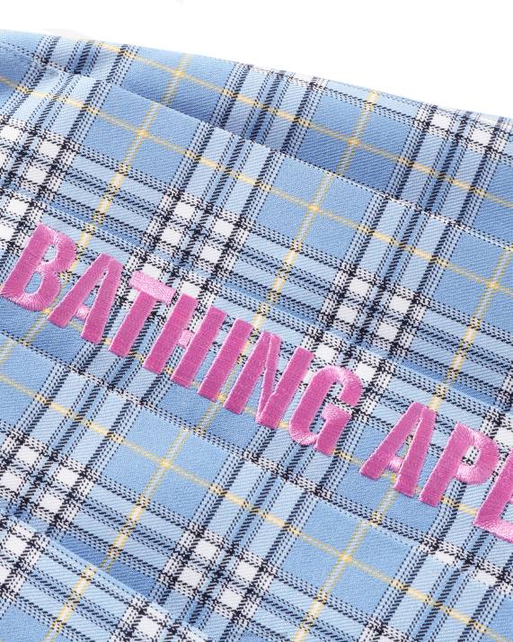 A Bathing Ape børn ternet plisseret nederdel jr HH6J1696 blå