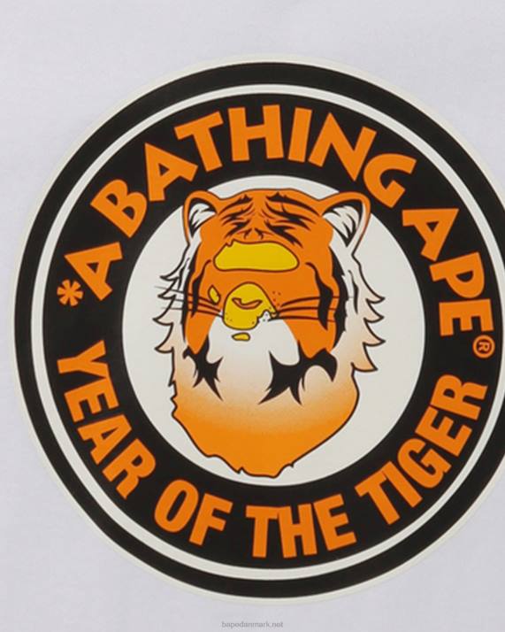 A Bathing Ape børn år af tiger t-shirt HH6J1749 hvid