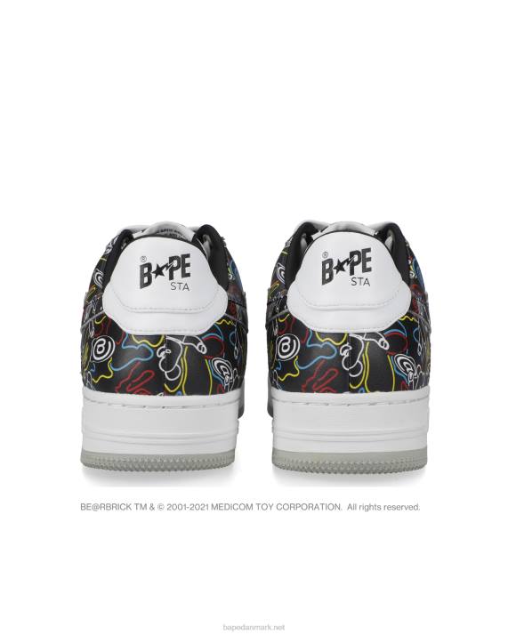 Mænd bape sta x medicom toy be r camo m1 sneakers HH6J734 sort