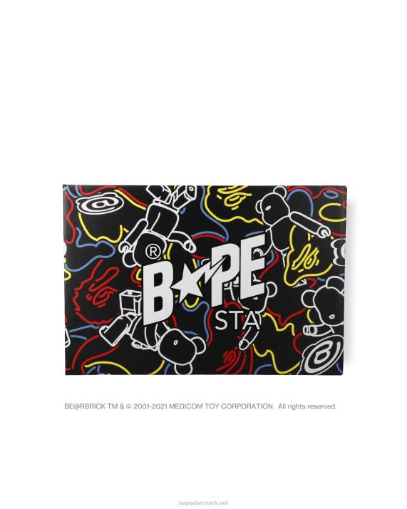 Mænd bape sta x medicom toy be r camo m1 sneakers HH6J734 sort