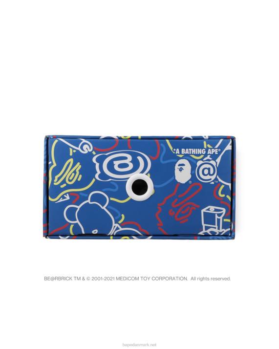 Mænd bape sta x medicom toy be r camo m1 sneakers HH6J735 lyseblå