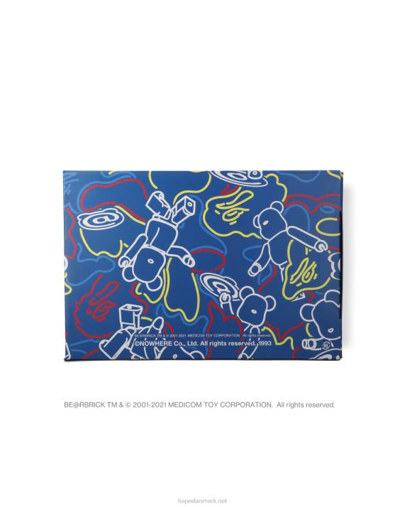 Mænd bape sta x medicom toy be r camo m1 sneakers HH6J735 lyseblå