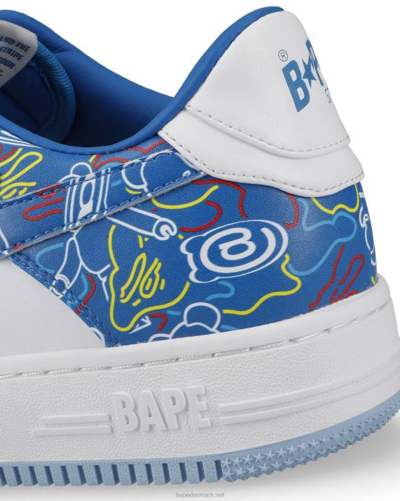 Mænd bape sta x medicom toy be r camo m1 sneakers HH6J735 lyseblå
