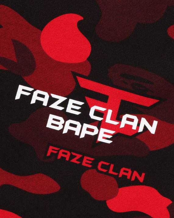 Mænd bape x faze klan joggingbukser HH6J271 knaldrød