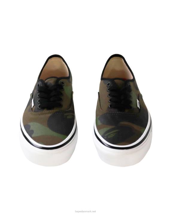 Mænd bape x vans 1 camo autentisk HH6J725 militærgrøn