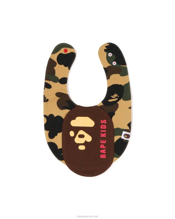 A Bathing Ape børn 1. camo hoved motiv hagesmæk HH6J1288 gul