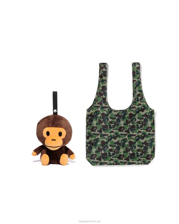 A Bathing Ape børn milo plys dukke øko taske HH6J1275 Brun