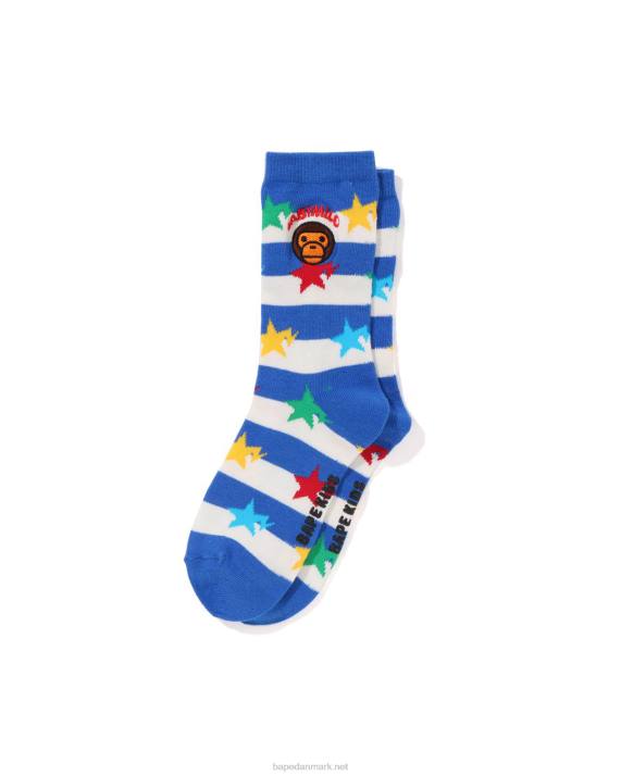 A Bathing Ape børn bøjle baby milo sta sokker HH6J1414 blå