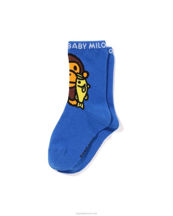 A Bathing Ape børn baby milo sorte bassokker HH6J1389 blå