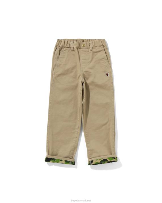 A Bathing Ape børn abc camo bukser med manchet HH6J1671 beige