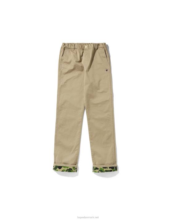 A Bathing Ape børn abc camo manchet bukser jr HH6J1682 beige