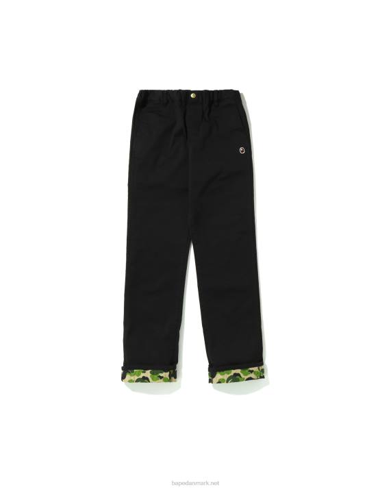 A Bathing Ape børn abc camo manchet bukser jr HH6J1683 sort
