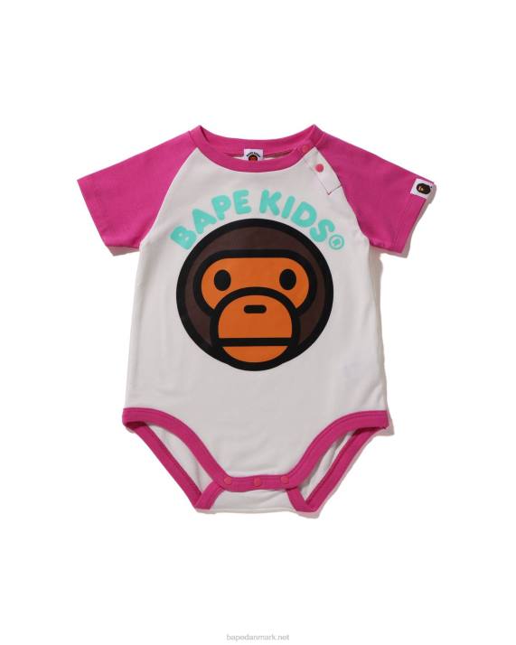A Bathing Ape børn baby milo bodysuit HH6J1603 hvid