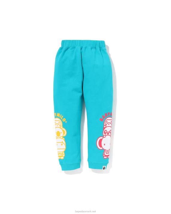 A Bathing Ape børn baby milo friends sweatpants HH6J1420 mynte