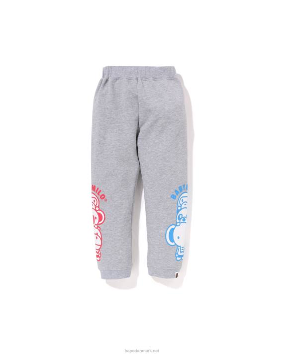 A Bathing Ape børn baby milo friends sweatpants HH6J1421 grå