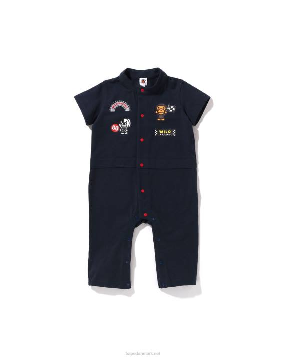 A Bathing Ape børn baby milo racerbukser HH6J1733 Marine blå