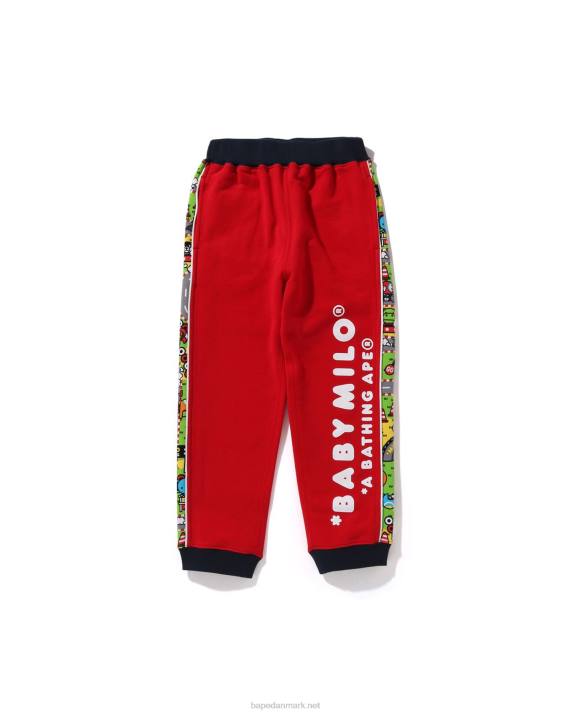 A Bathing Ape børn baby milo racing joggingbukser HH6J1720 knaldrød