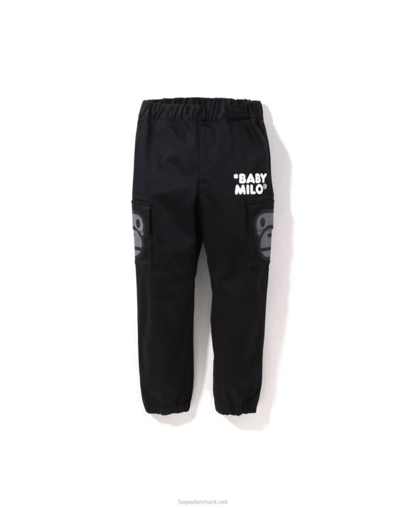 A Bathing Ape børn baby milo sidelomme ansigtsbukser HH6J1599 sort
