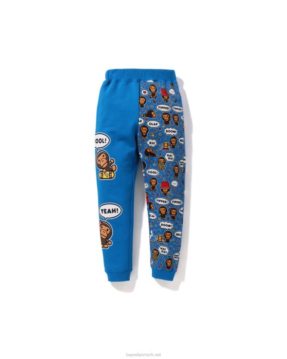 A Bathing Ape børn baby milo taleballon slanke bukser HH6J1476 blå