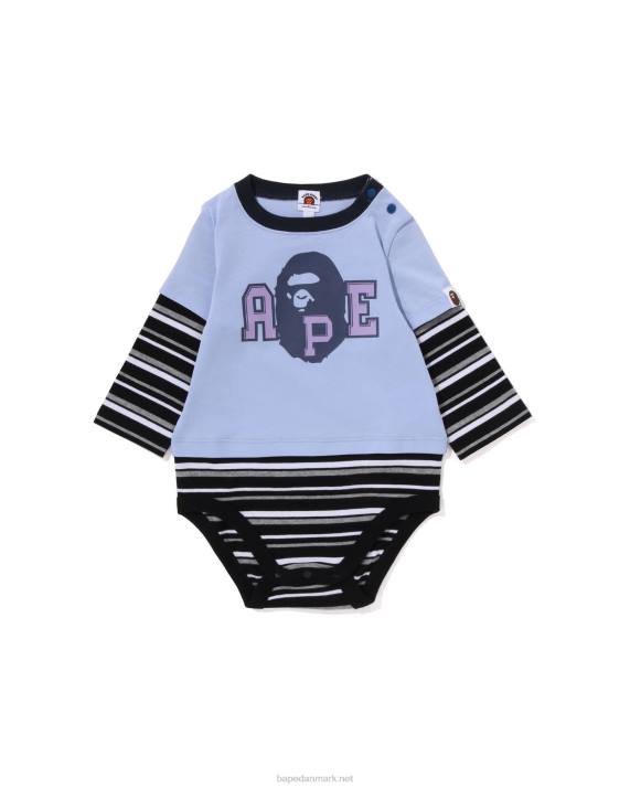 A Bathing Ape børn bodysuit i lag med bøjlehoved HH6J1367 blå
