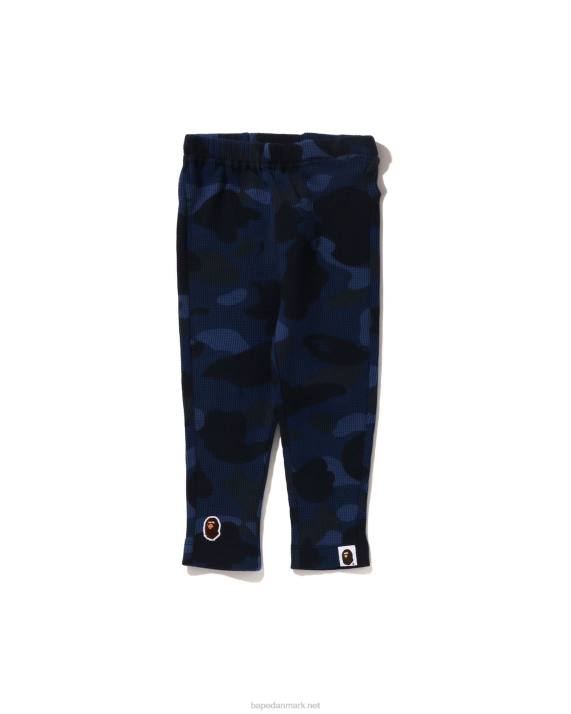 A Bathing Ape børn farve camo termobukser HH6J1424 Marine blå