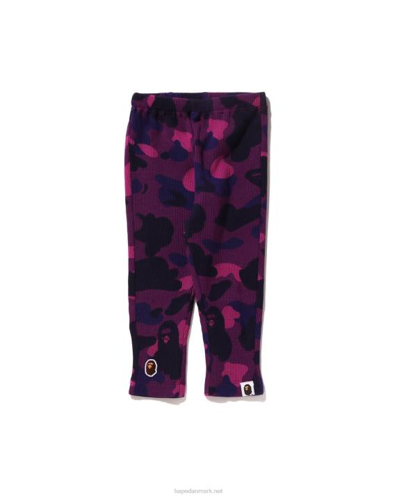 A Bathing Ape børn farve camo termobukser HH6J1425 lilla