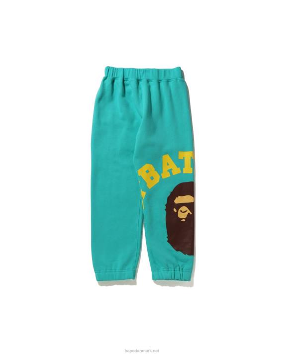 A Bathing Ape børn kæmpe college sweat pants HH6J1536 mynte