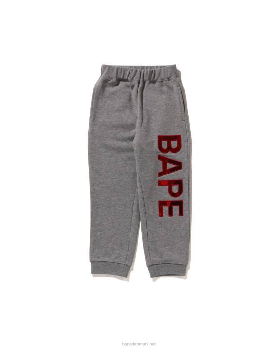 A Bathing Ape børn lappede joggingbukser HH6J1428 grå