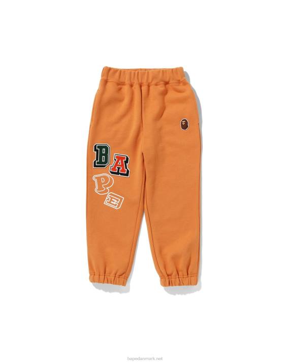 A Bathing Ape børn multi fonte joggingbukser HH6J1686 orange