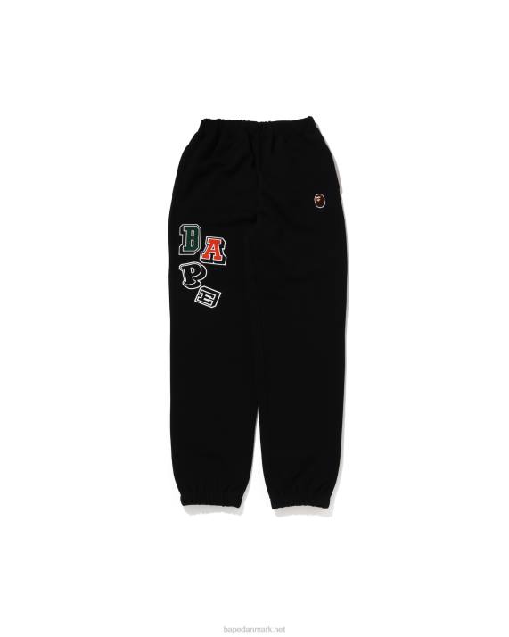 A Bathing Ape børn multi fonts sweat pants jr HH6J1676 sort