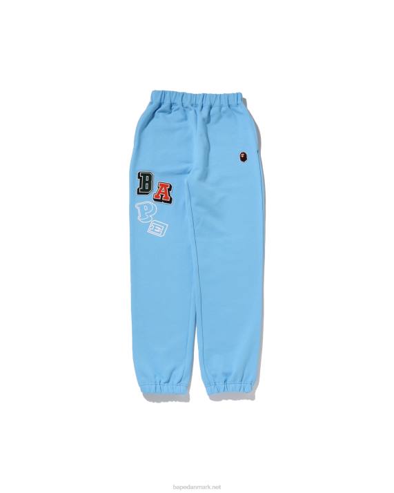 A Bathing Ape børn multi fonts sweat pants jr HH6J1677 blå
