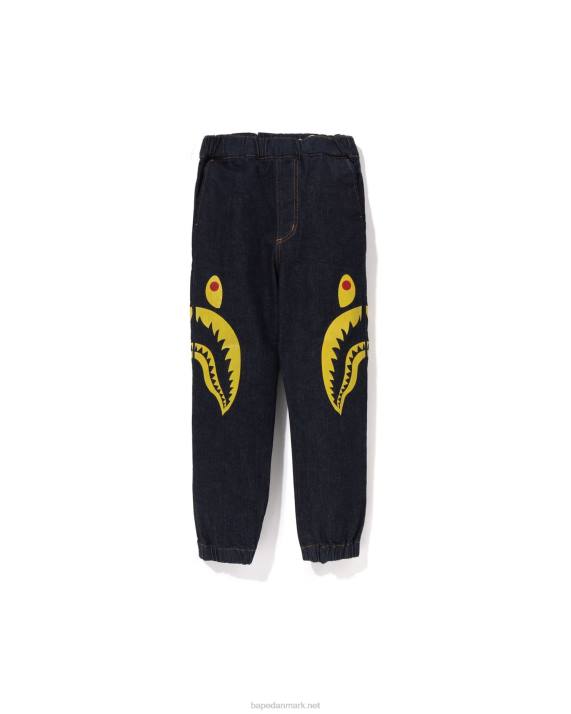 A Bathing Ape børn side shark jogger denimbukser HH6J1405 denim